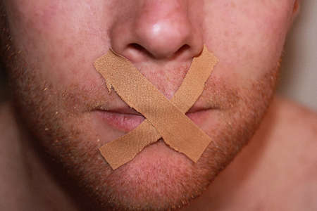 Speechlessの写真素材