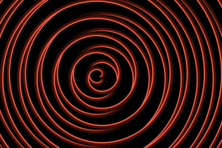Illustration of a red spiral in the middleの写真素材