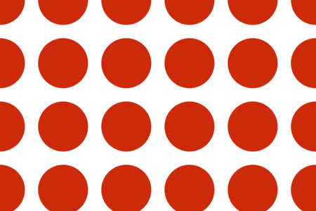 white background with large red dotsの写真素材
