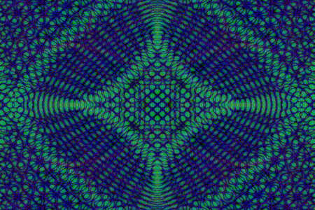 abstract blue and green ornament