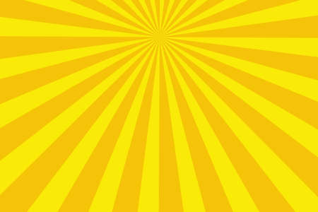Illustration of yellow and orange rays from the topの写真素材