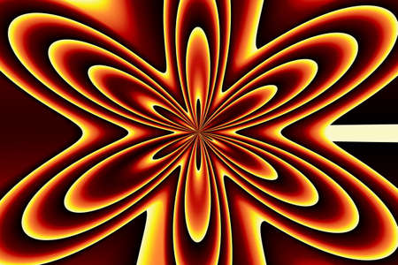 Illustration of an abstract flower infernoの写真素材