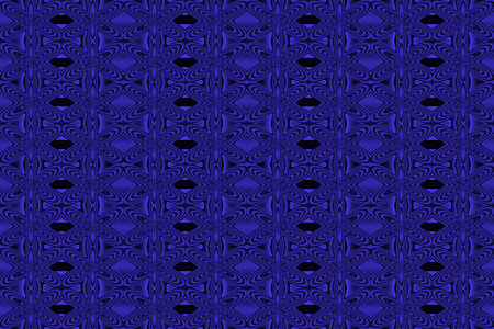 Illustration of repetitive dark blue and black flowersの写真素材