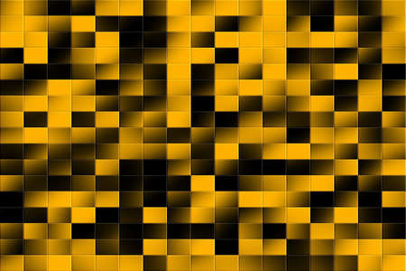 Illustration of an orange and black tiled backgroundの写真素材