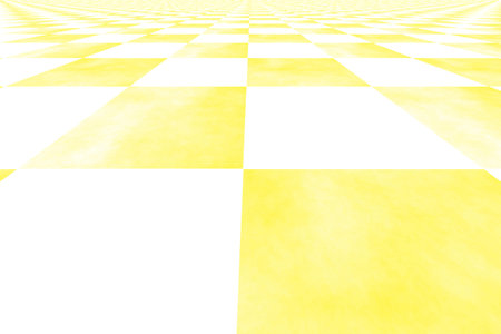 Illustration of a yellow and white perspective backgroundの写真素材