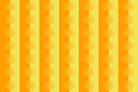 Illustration with Several yellow and orange flowersのイラスト素材