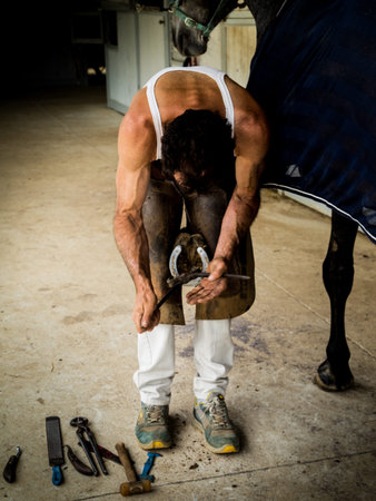 blacksmith at work