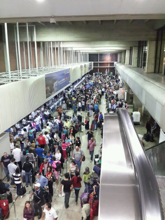 crowded airport