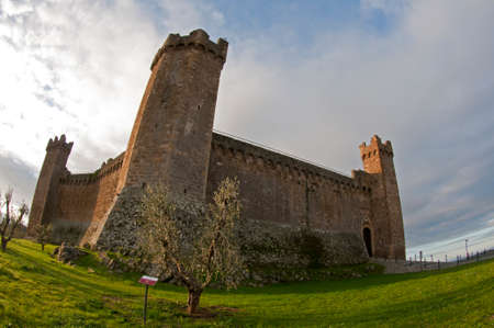 Montalcino castle, Tuscany, Italy.のeditorial素材