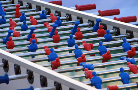 maxi table  football with many playersの写真素材