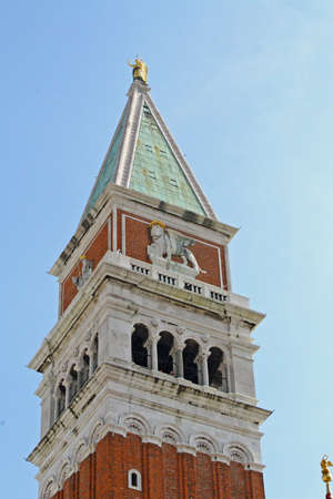 church tower of San Marco in Veniceの写真素材