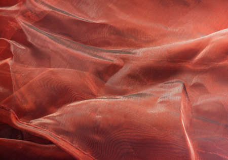 precious red silk fabric softly set perfect for Xmasの写真素材