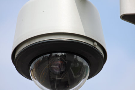 security camera to monitor the crossings citizens and supporters of the stadium
.