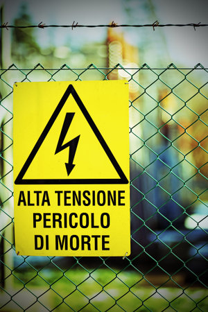 danger high voltage in power plant electricity production