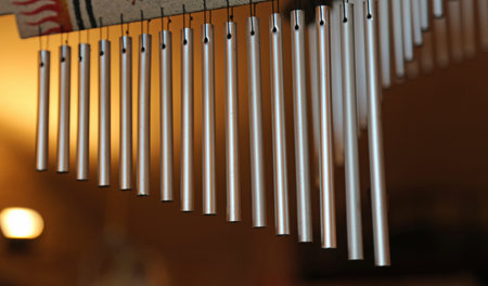 wind chimes with steel tubes for relaxation and meditation