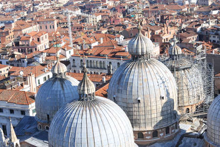 big dome of Church of St Mark in VENICE in Italyの写真素材