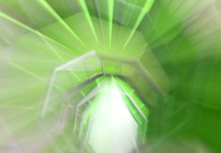 as a hallucination of a long spiral staircase with green carpetの写真素材