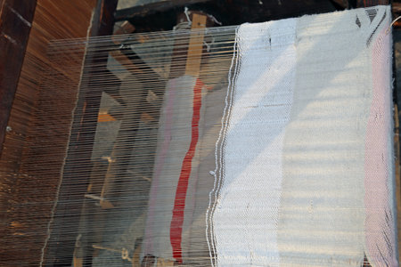 old wooden Spinning frame to make carpet