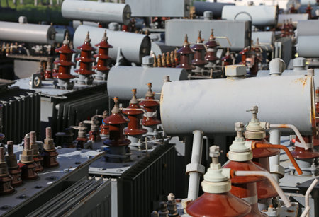 transformers of electricity used in the storage power plant