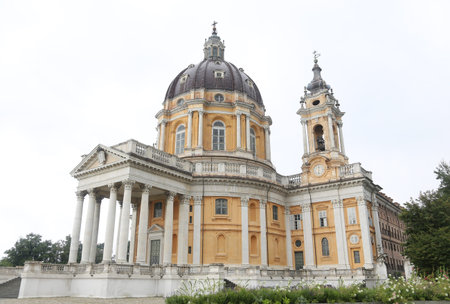 basilica of SUPERGA built above the city of Turin in Italy