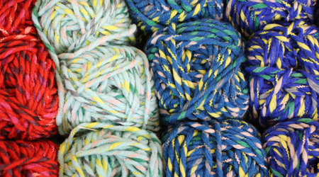 soft balls of wool to create many handmade sweaters