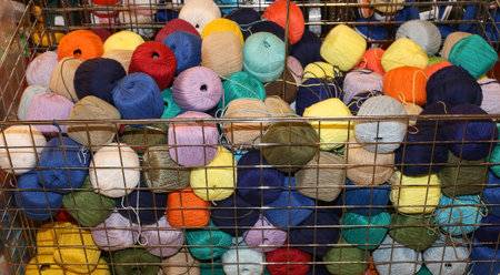 heap of balls of very soft wool for sale
