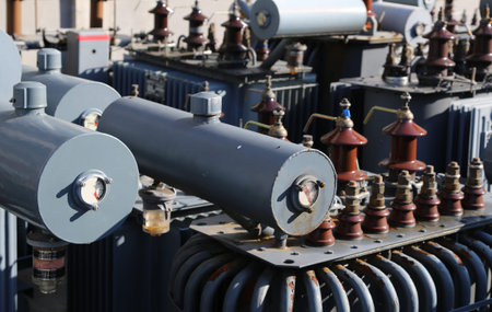 Storage of old large electric voltage transformers in the landfill for special waste