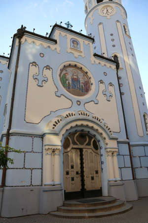 Blue Church in Bratislava in Slovakia Europeの写真素材