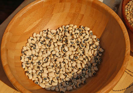 rare beans with a black speck called beans with the eyeの写真素材