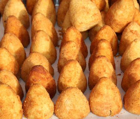 delicious rice balls made with fried rice. A typical dish of Mediterranean cuisine