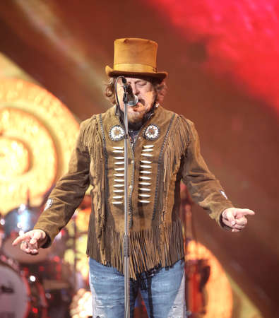 Verona, VR, Italy - May 1st, 2017: Live Concert at Verona Arena of Zucchero Fornaciari called Sugar an Italian singer songwriter and musicianのeditorial素材