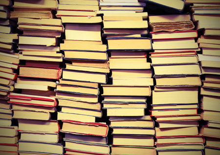 Many books with lots of pages to read during boring moments