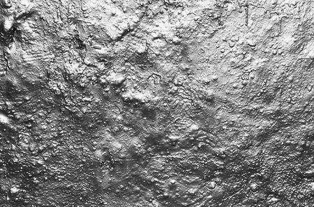 background with crude wall with bright metallic silver color