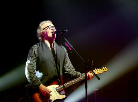 Vicenza, PD, Padua - May 19, 2017: Live Concert of Umberto Tozzi a famous Italian singer and song-writerのeditorial素材