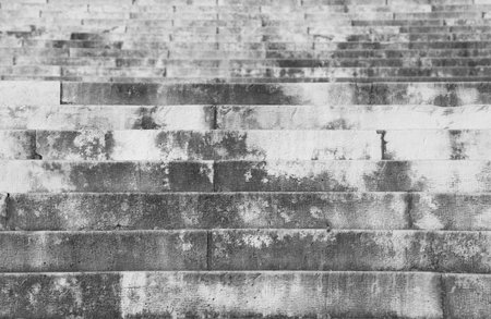 many gray steps of stairway with black and white effect