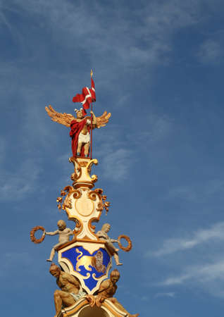 Vicenza, VI, Italy - September 19, 2015: Ancient Wooden Monument called LA RUA symbol of the Cityのeditorial素材