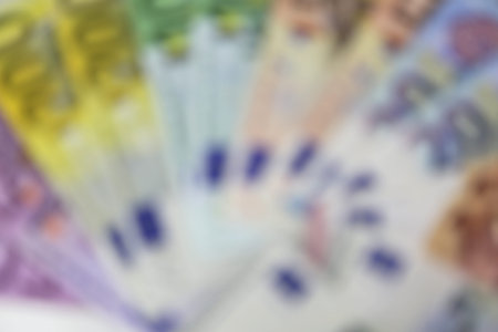 intentionally blurred background of many european banknotes