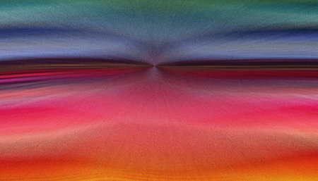 abstract panorama with pixel explosion effect with blue sky and the sand of the desertの写真素材