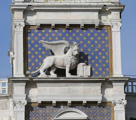Winged Lion the symbol of Venice Italyの写真素材