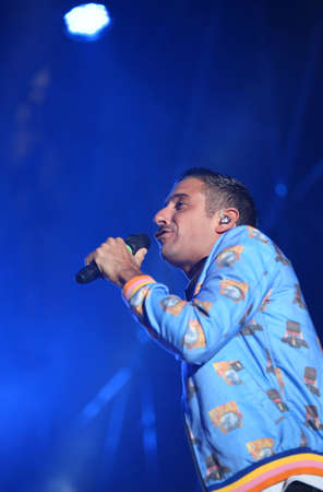 Vicenza, VI, Italia - September 5, 2017: Live Concert of GABBANI FRANCESCO a famous Italian singer-songwriter and musicianのeditorial素材