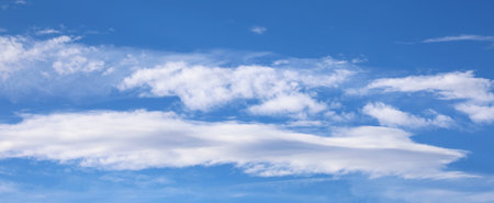 background of blue sky and white clouds called stratocumulus