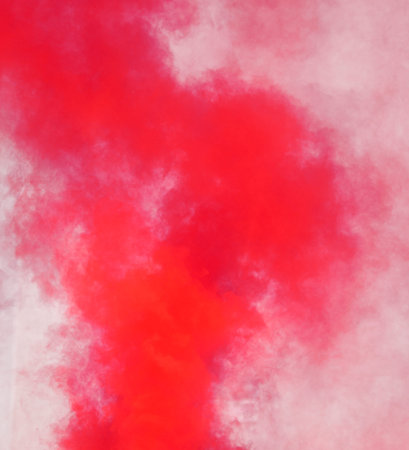 abstract background of red smoke on white background