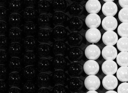 background of black and white small spheresの写真素材