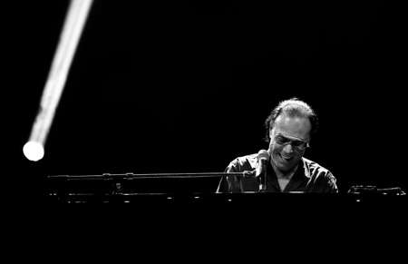 Vicenza, VI, Italy - September 8, 2021: VENDITTI ANTONELLO a famous italian singer and musician in live Concertのeditorial素材