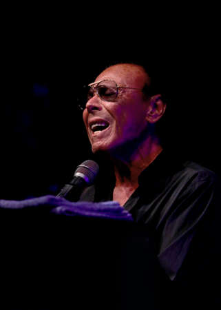 Vicenza, VI, Italy - September 8, 2021: VENDITTI ANTONELLO a famous italian singer and musician in live Concertのeditorial素材