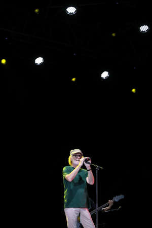 Vicenza, VI, Italy - September 10, 2021: DE GREGORI FRANCESCO a very famous italian singer and musician in live Concertのeditorial素材