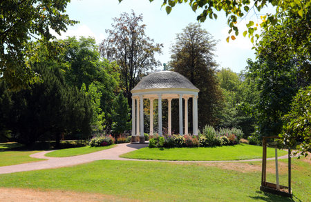 Temple of Love called TEMPLE DE L AMOUR in Strabourg Public Park in Franceの写真素材