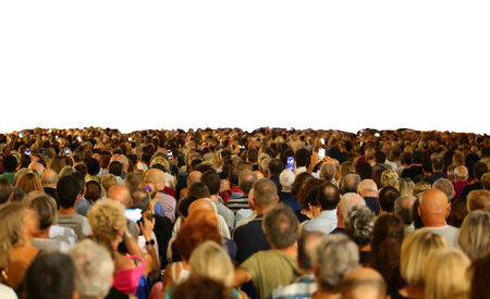 Perfect for shows and concerts with a white part to customize with text and people's heads