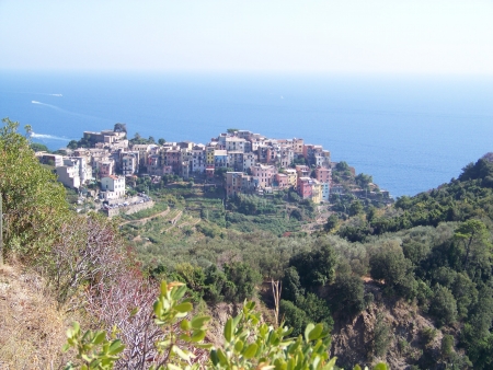 Corniglia, una delle Cinque Terre liguriの写真素材
