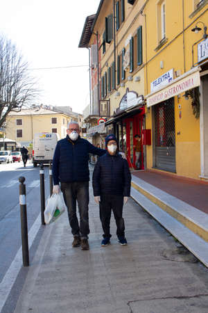 Covid 19 lockdown in Italyのeditorial素材